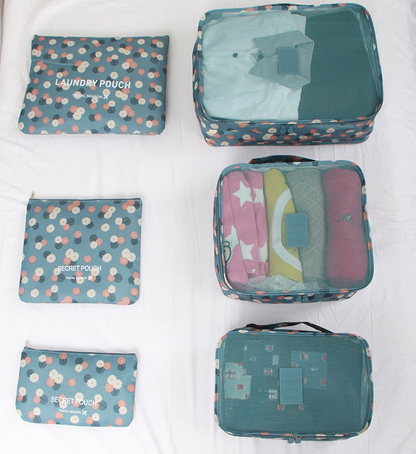 Clothes storage bag set of 6