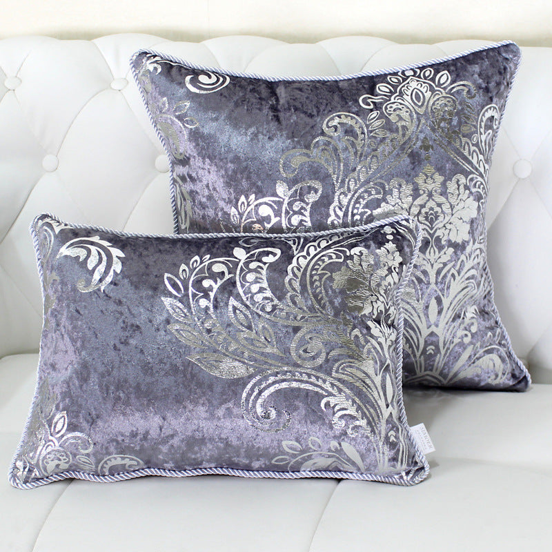 European Style Velvet Hot Silver Cushion Cover Cushion