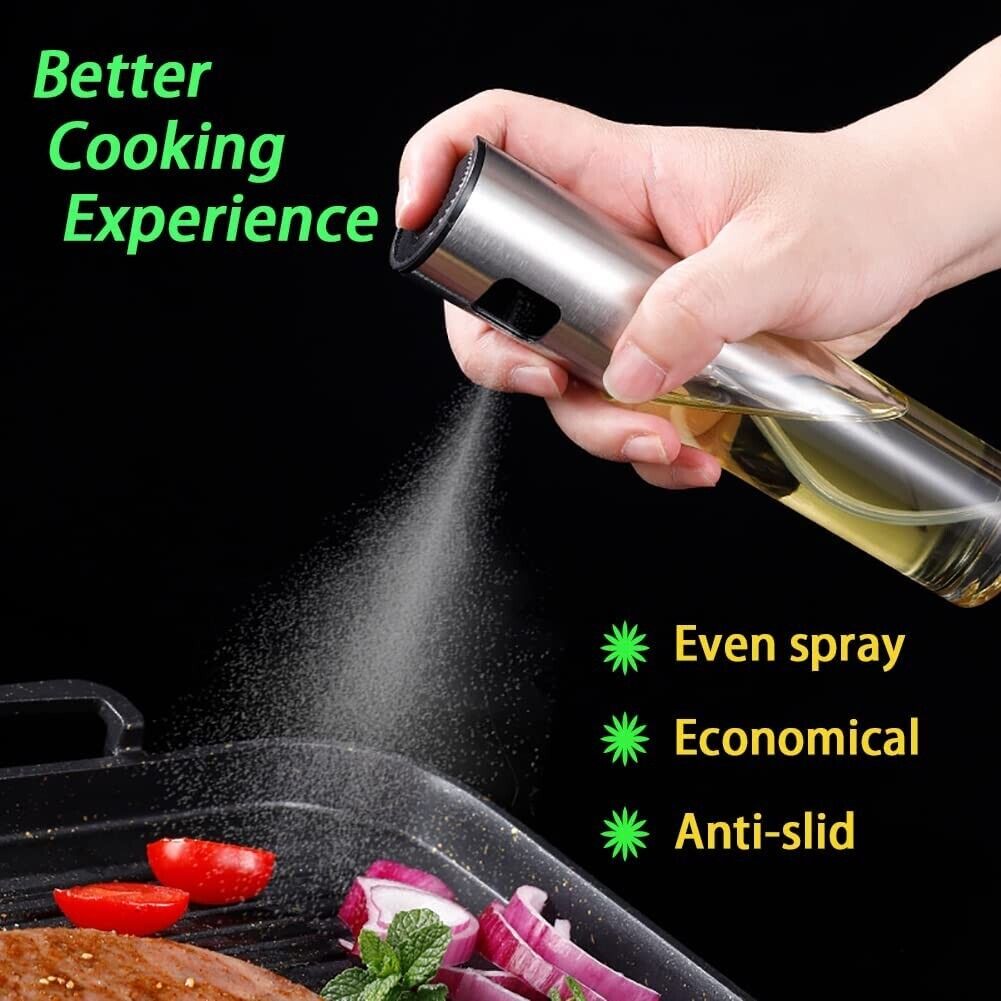 Stainless Olive Oil Sprayer Cooking Mister Spray Fine Bottle Kitchen US