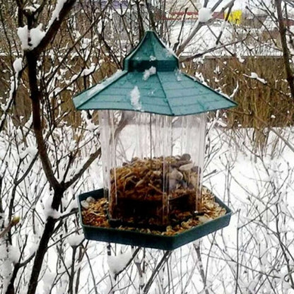 Waterproof hanging bird food box