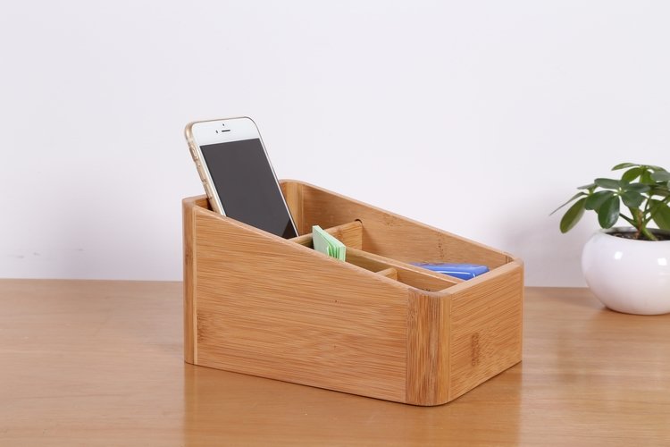 Office Bamboo Storage Box