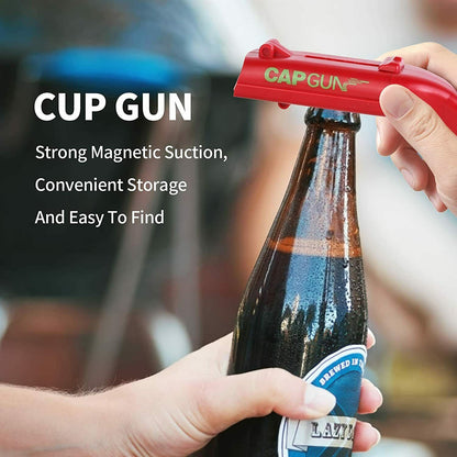 Cap Gun Beer Opener Drink Bottle Opener Launcher Shooter Game For Family Bar