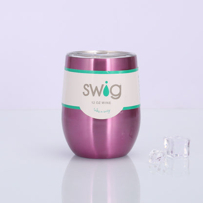 Swig Eggshell Cup 12oz Stainless Steel Wine Mug