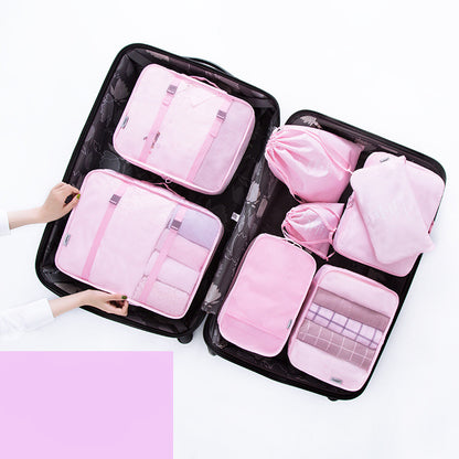 8-piece waterproof folding travel storage bag