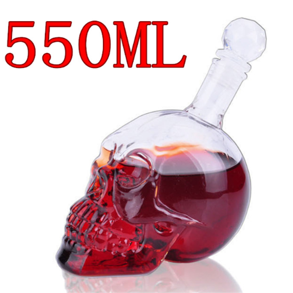 Skull Wine Bottle Vodka Bottle Creative 350ML 550ML 1000ML