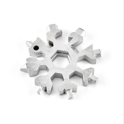 Snowflake Tool Card Portable Outdoor Emergency Octagonal Universal Snowflake