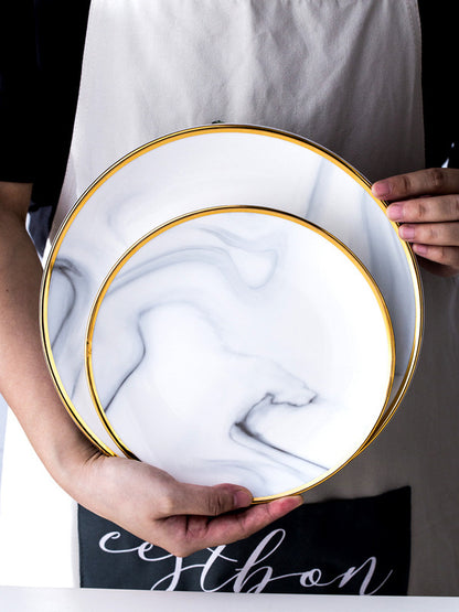 Creative Phnom Penh Marble Plate Nordic Style