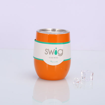 Swig Eggshell Cup 12oz Stainless Steel Wine Mug