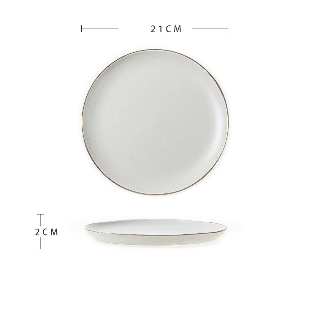 Beautiful Ceramic Dinner Plate Advanced Sense Of Micro Flaw