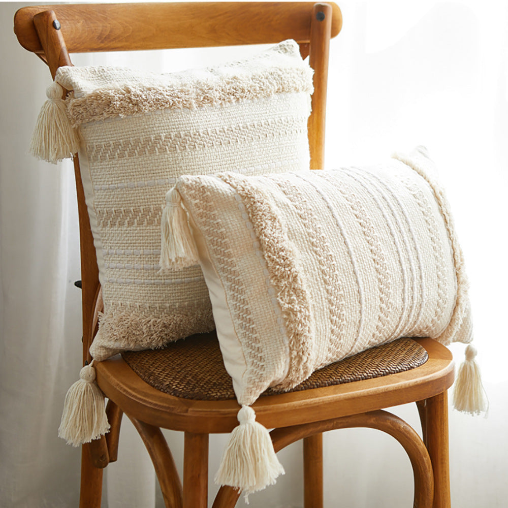 Tassel ethnic cushion