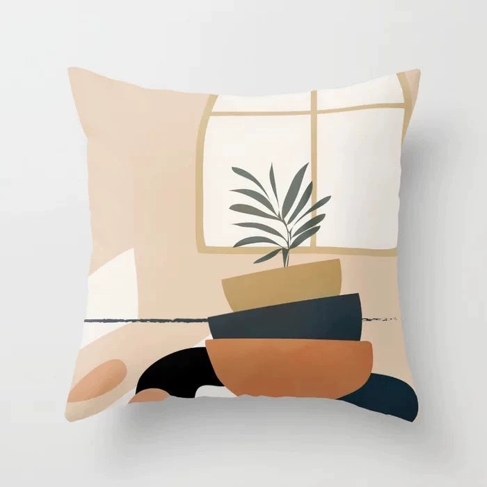 Abstract geometric portrait pillowcase home sofa cushion pillow cushion cover