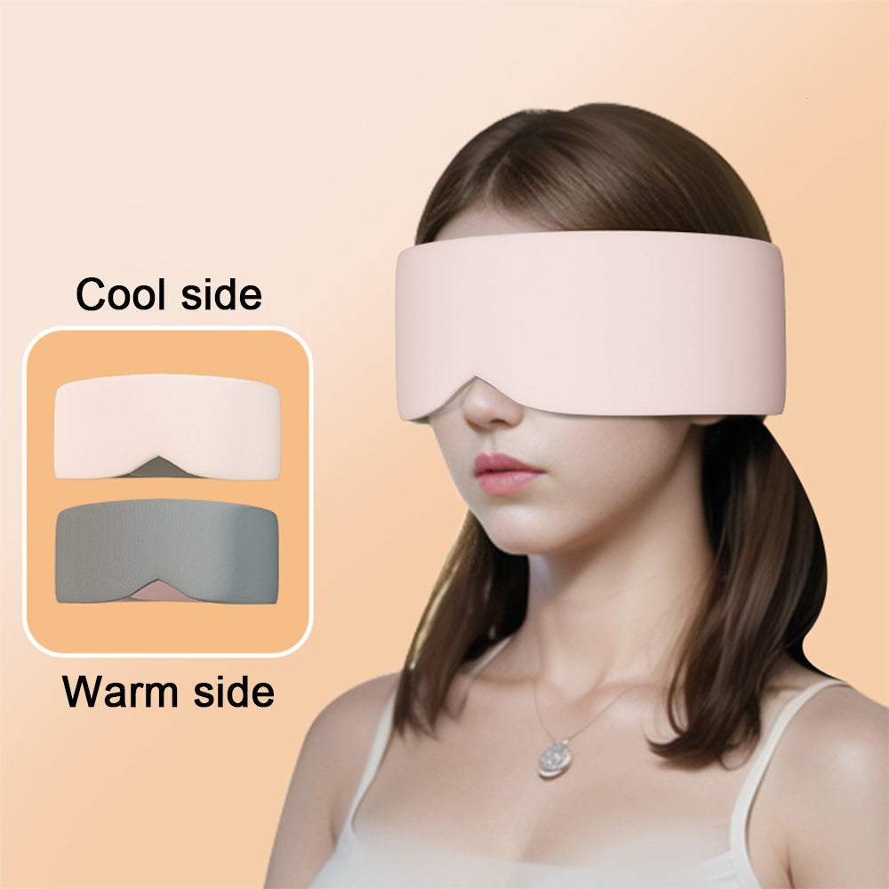 Silk Cotton Padded Eye Full Cover Block Light Blindfold Double Face Warm Cold Sleeping Masks For Women Soft And Comfortable Blindfold For Travelling