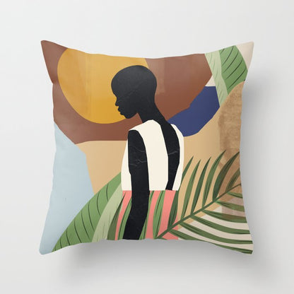 Abstract geometric portrait pillowcase home sofa cushion pillow cushion cover