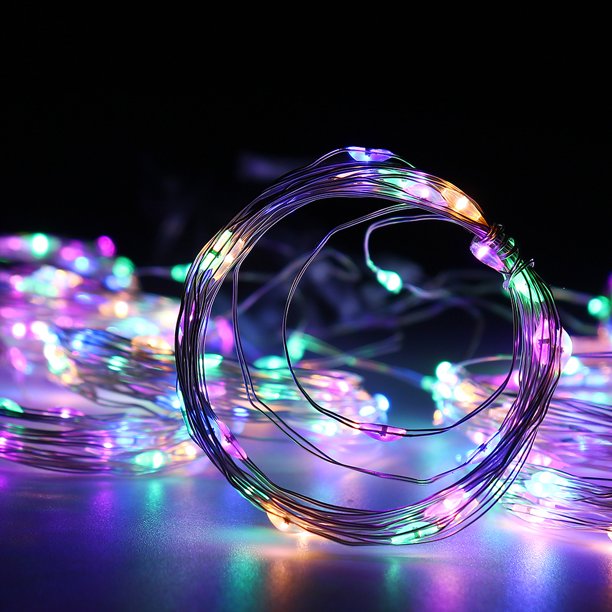 2 Pcs LED String Lights 65.6Ft 200LED Copper Wire String Lights