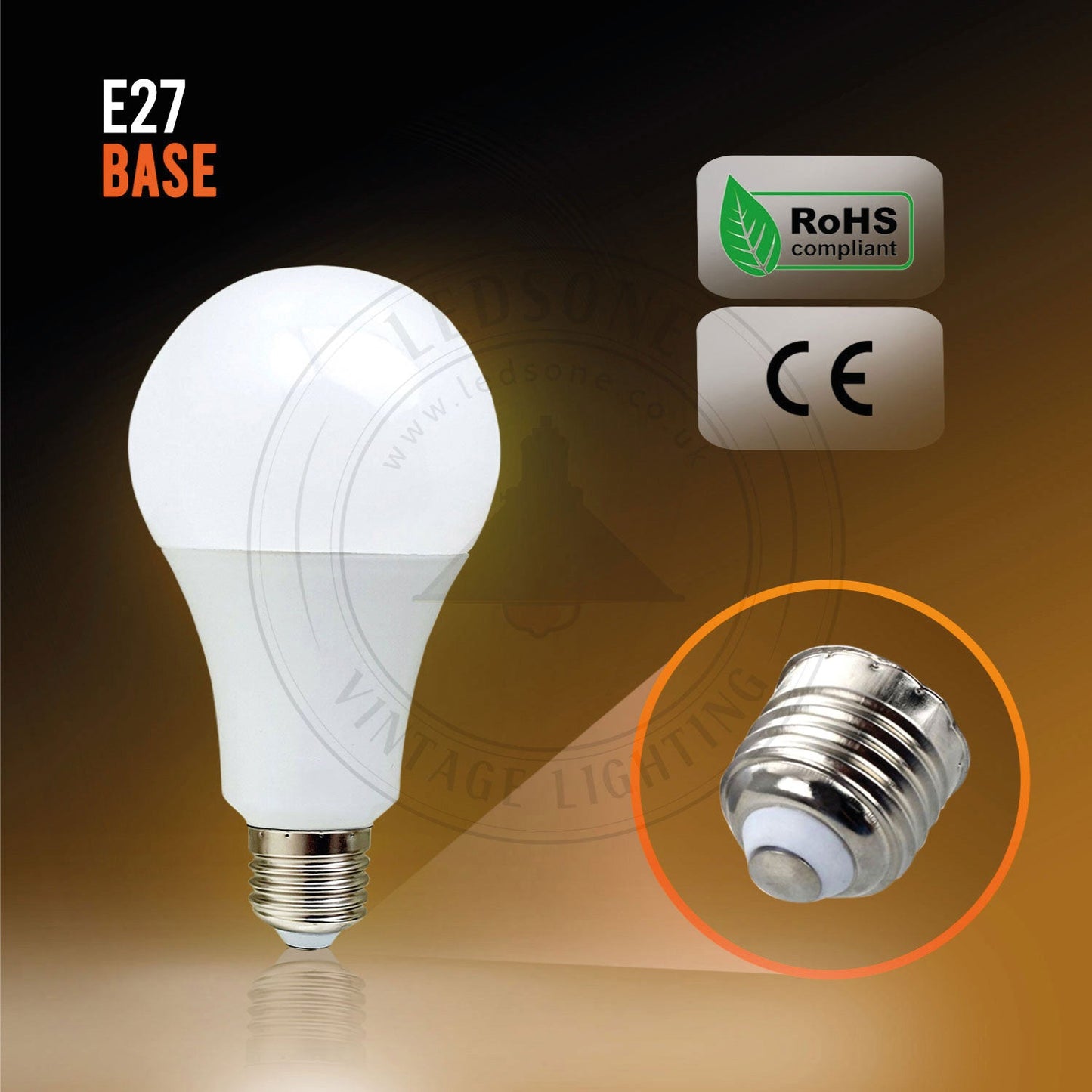 15-Watt LED Light bulb(E27) Cool white Energy Saving ~1377