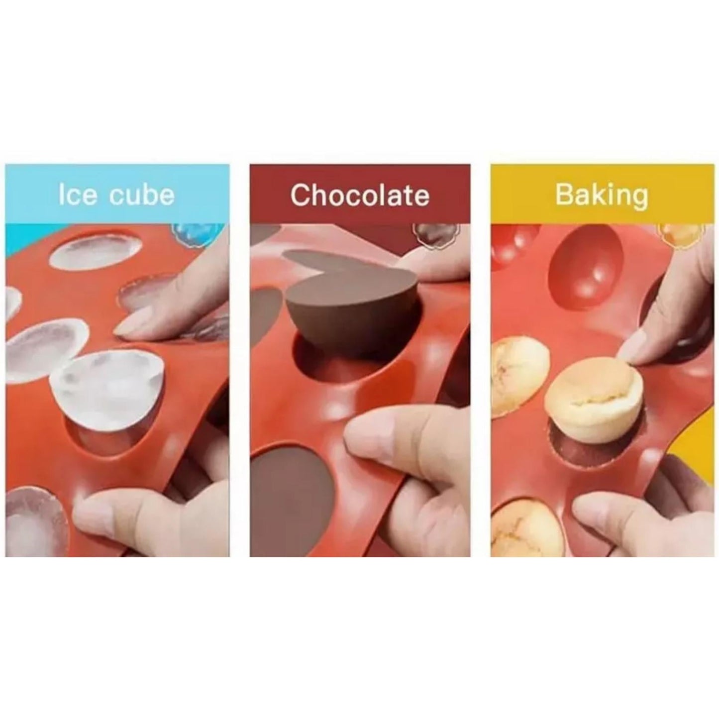 3 Pack : Silicone Chocolate Bomb Mold 2.1"