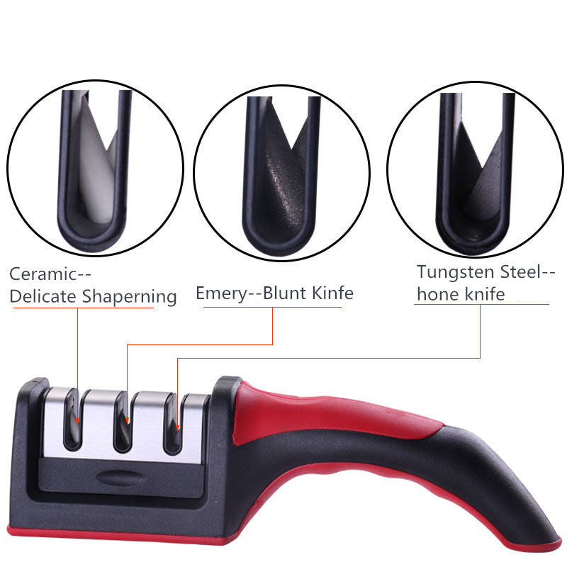 Professional Knife Sharpener Kitchen Sharpening Stone Whetstone Tungsten Steel Diamond Ceramic Kitchen Knifes Accessories