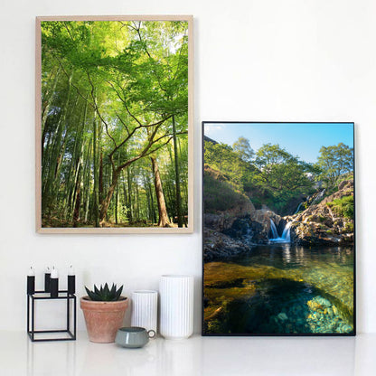 Modern Landscape Oil Painting Summer Forest Landscape Art Canvas Painting