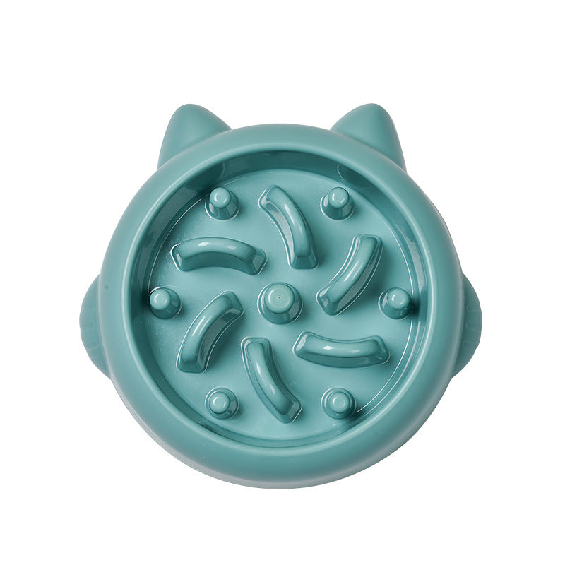 Pet Dog Cat Slow Feeder Bowls Anti Choking Slow Feeder Dish Bowl Home Dog Eating Plate Anti Gulping Bowl Supplies