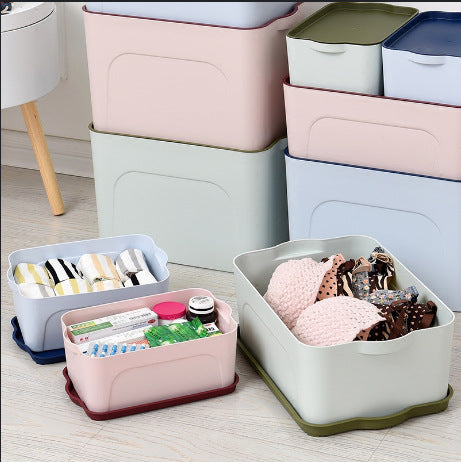 Creative underwear storage box, plastic bra, underwear box, wardrobe finishing box, desktop size collection package