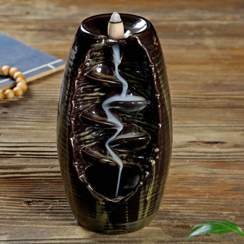 Multi-layers Ceramic Back flow Incense Burner