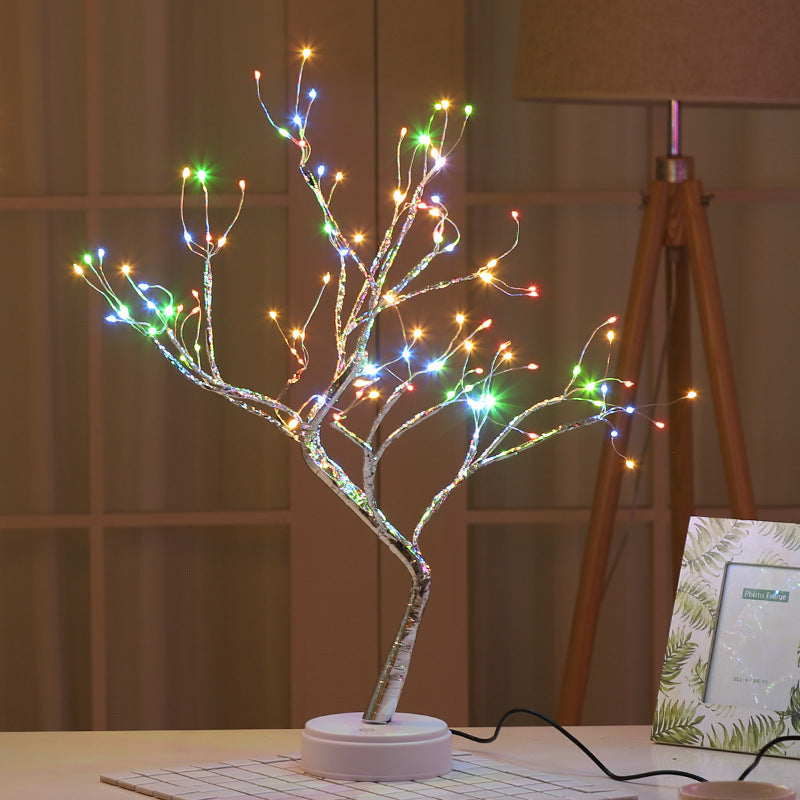 Tree Light Touch Switch Pearl Star Night Light