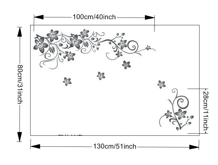 Vinyl Wall Sticker Mural Decal Art - Flowers