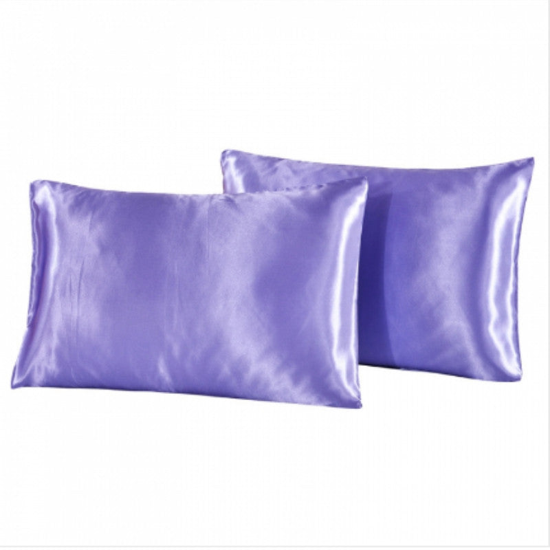 Plain silk pillowcase