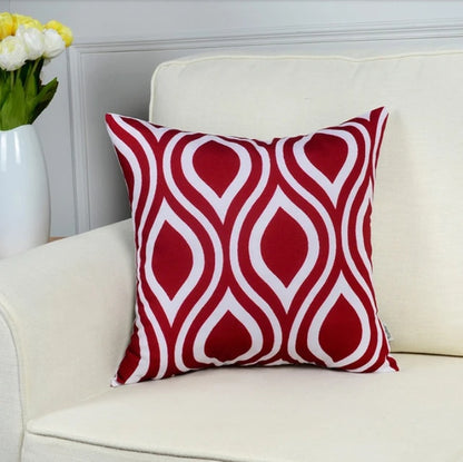 Geometric short plush pillowcase cushion cover