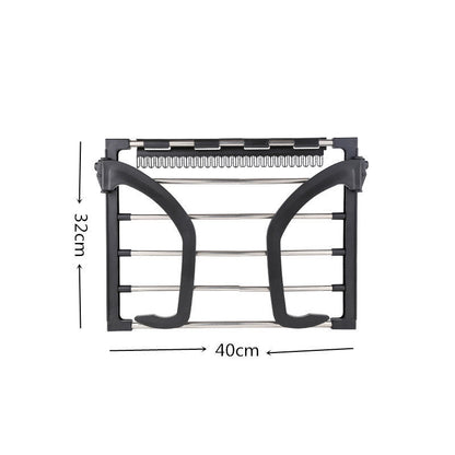 Stainless Steel Balcony Drying Rack Shoe Rack Portable Window Frame