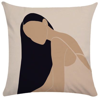 Abstract female pillowcase