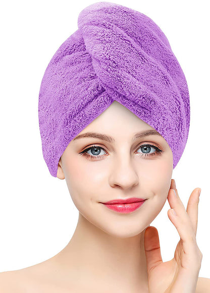 Fashion Hair Drying Towel Shower Cap