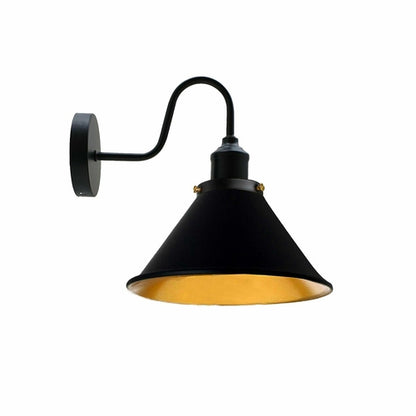 E27 Industrial Metal Wall Light Fitting Vintage Cone shape Wall