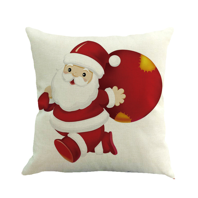 Christmas series linen pillowcase