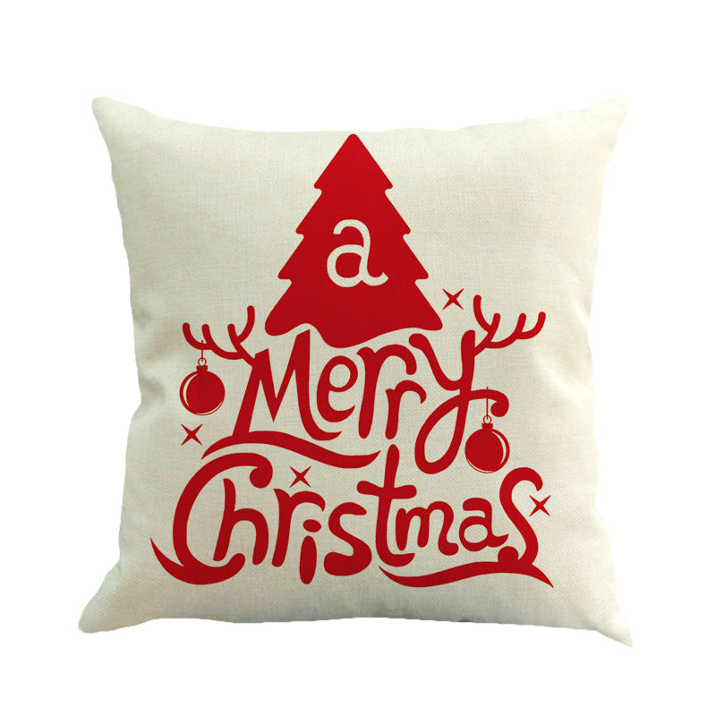 Christmas series linen pillowcase