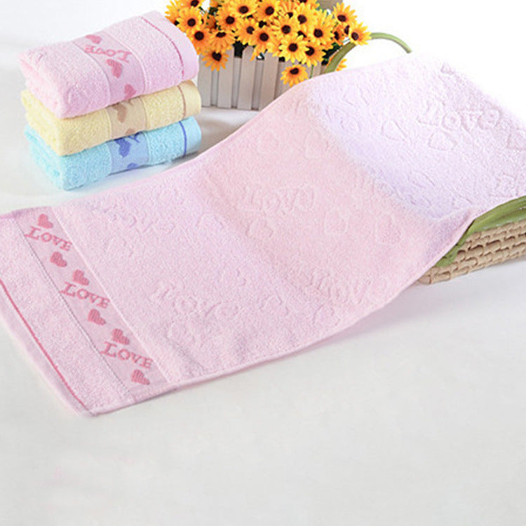 Caring pure cotton face towel