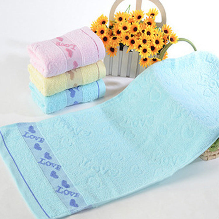 Caring pure cotton face towel