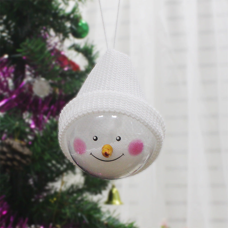 Christmas decorations creative Christmas Snowman children toys plastic Christmas Ball Christmas Pendant