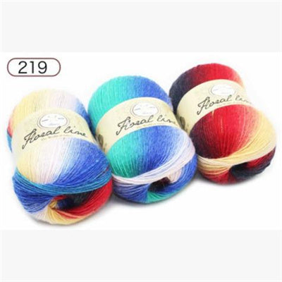 Rainbow ball of yarn