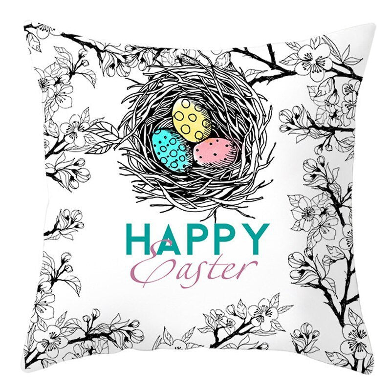 Easter Pillowcase Short Plush Cushion