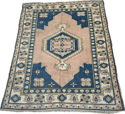 Authentic Anatolian Handmade Rug - Traditional Turkish Wool Carpets for Timeless Elegance