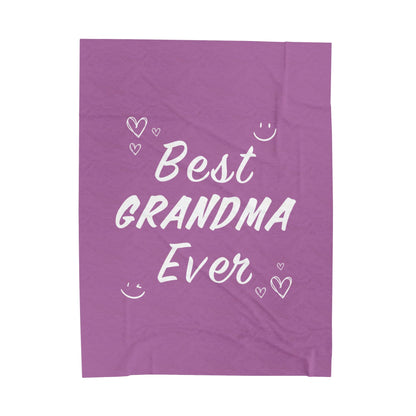 Best Grandma Ever Blanket Plush Throw