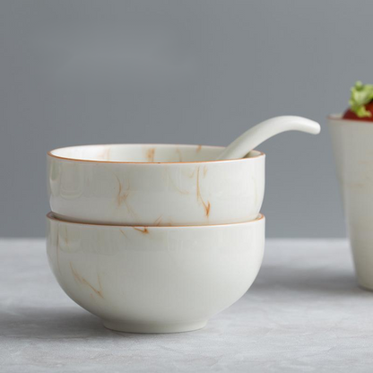 Marbled Ceramic Bowls And Dishes