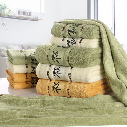 Bamboo charcoal fiber bath towel