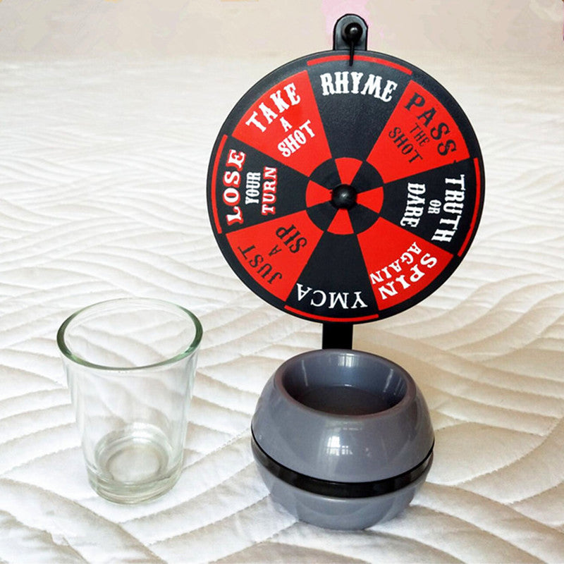 Funny Spinner Rotatable Beer Wine Glass Cup Wine Bar Party Drinking Game Kit Spin Shot Glass Bar Funny Tools Party Drinking Set