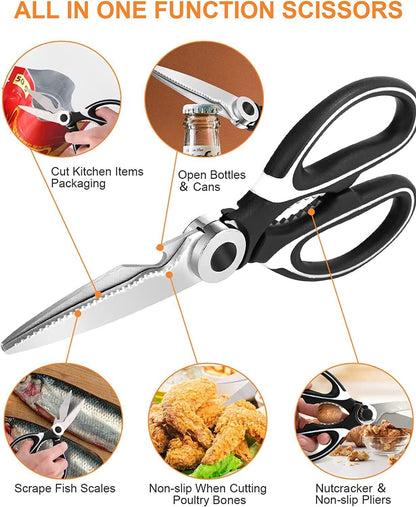 Kitchen Shears Scissors Heavy Duty Cooking Food Meat Chicken Utility