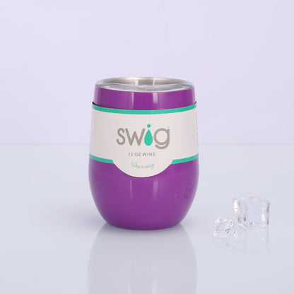 Swig Eggshell Cup 12oz Stainless Steel Wine Mug