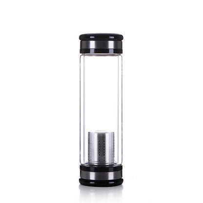 tea bottle bottled water bottle infuser with filter stainless steel tea infuser filter double wall glass sport water tumbler