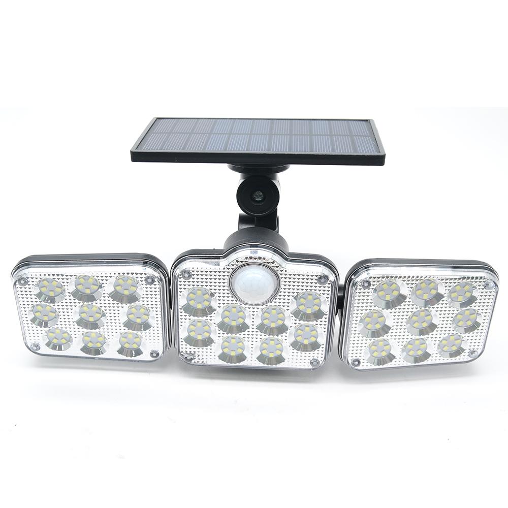 3 Adjustable Heads 270° Wide Angle Illumination Solar Lights Outdoor