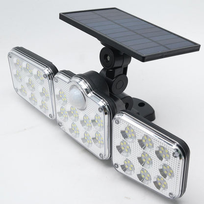 3 Adjustable Heads 270° Wide Angle Illumination Solar Lights Outdoor